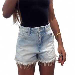 Pacsun high rise festival denim shorts